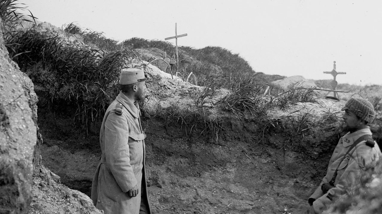 "Panorama pris de la tranchée 28 vers Moncel et Rozebois", André Schnellbach, 1916 ©NORMANDIE IMAGES