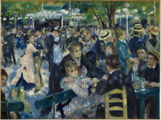 "Le bal du moulin de la Galette", Huile sur toile, 1876, Renoir