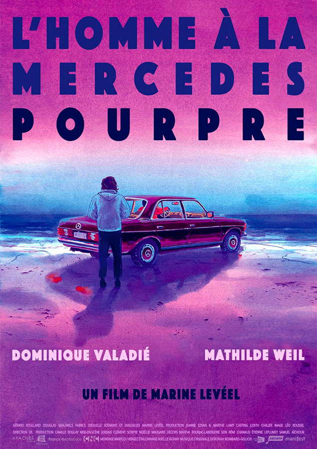 affiche L'Homme à la Mercedes pourpre