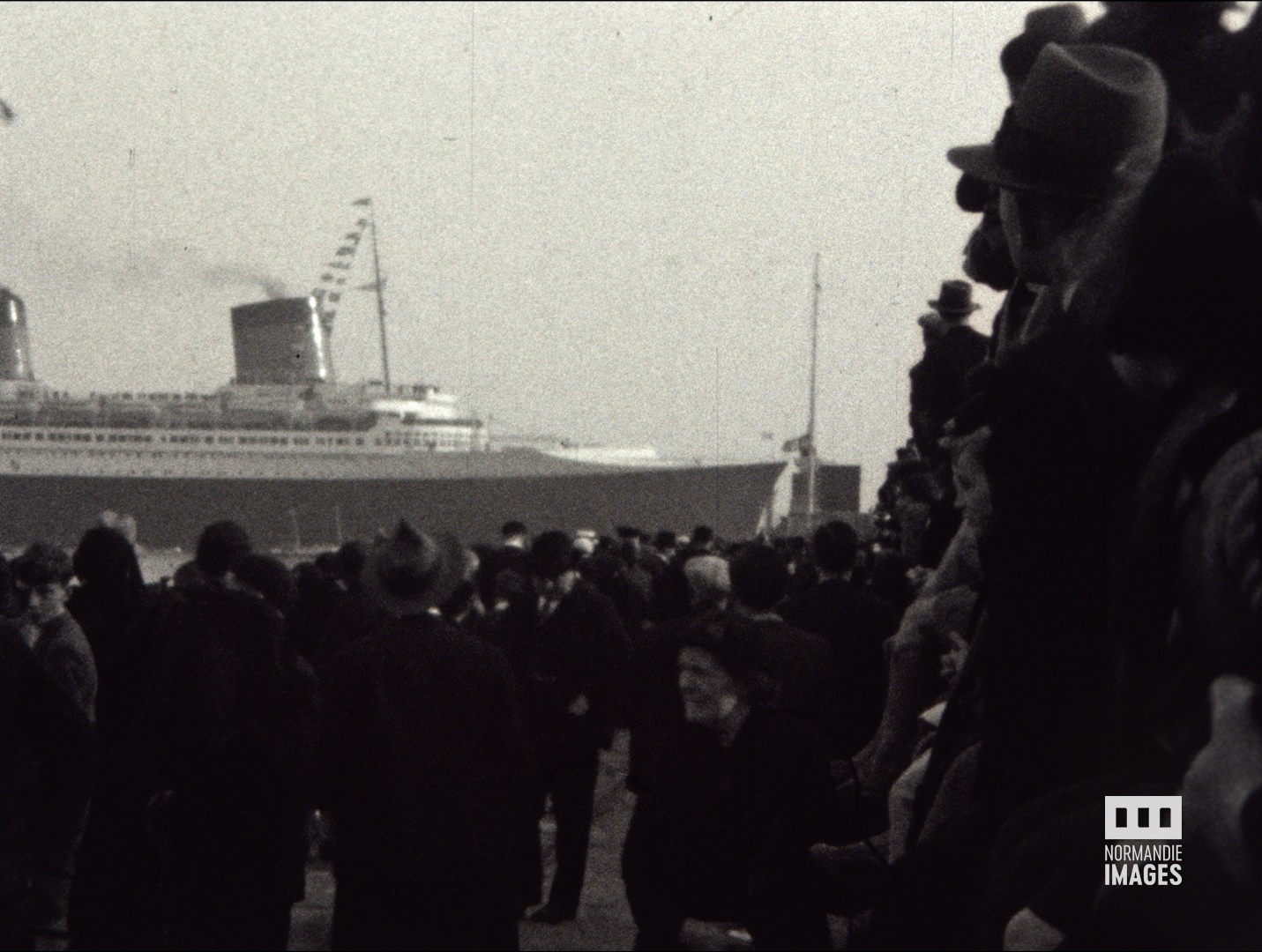 Voyage inaugural du Normandie, Robert Dasché, 1935, 16 mm © Normandie Images.