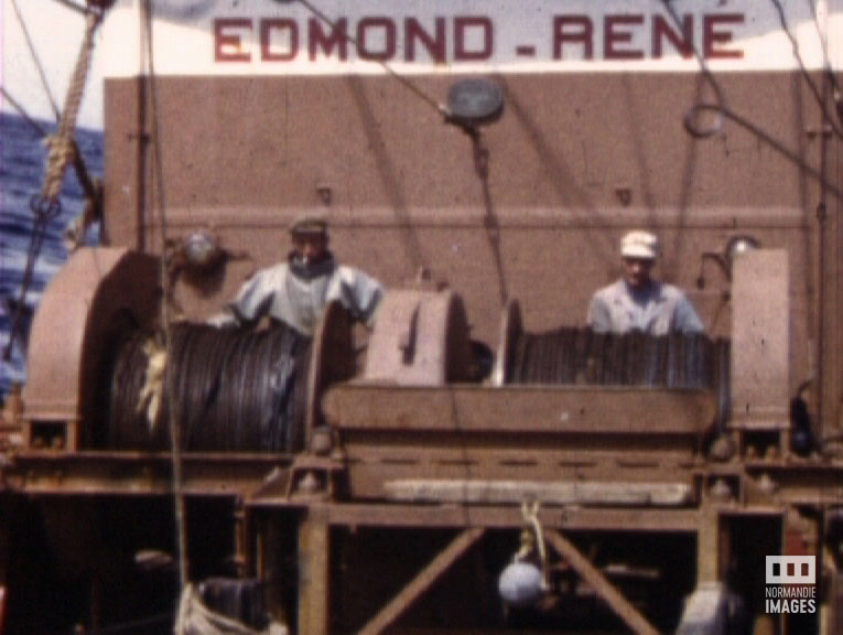  Photogramme extrait du film amateur A bord de l'Edmond René de Alain Mathieu, 1961, 8mm © NORMANDIE IMAGES