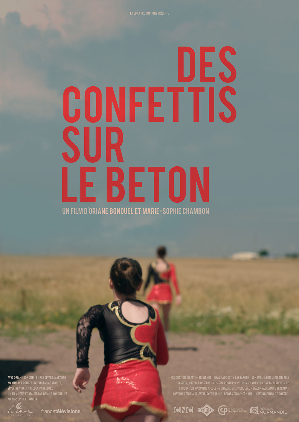 Affiche des Confettis sur le béton