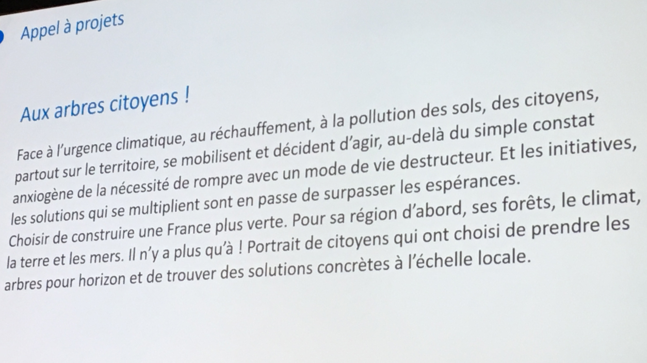 appel à projet aux arbres citoyens