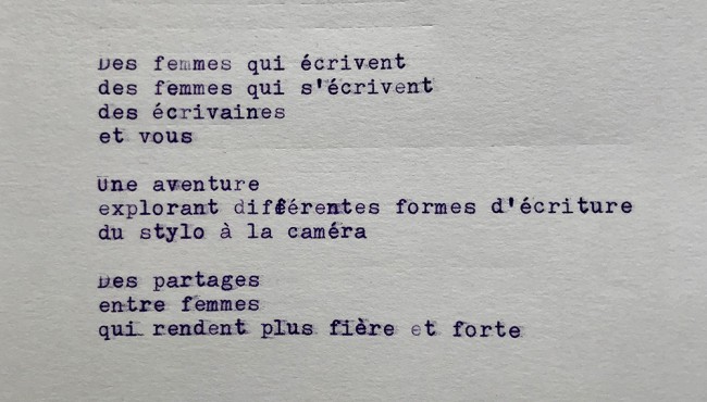 Correspondances filmées, oser écrire