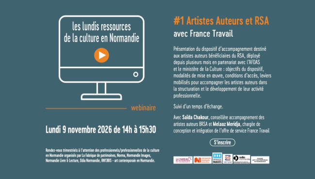 Les lundis ressources de la culture en Normandie