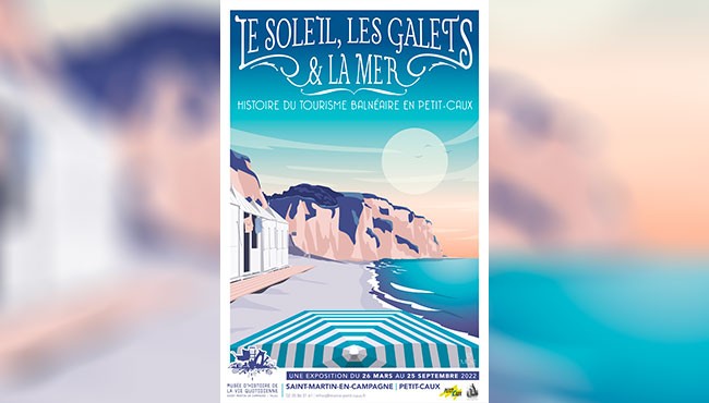 Le soleil, les galets et la mer