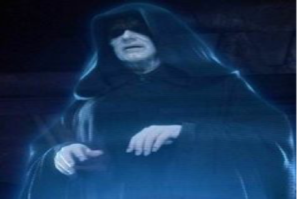 Le magicien d’Oz (à gauche) et Dark Sidious.