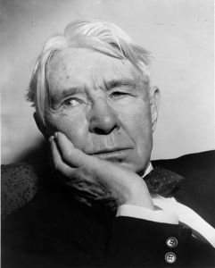 la bouche et les yeux du poète américain Carl Sandburg 