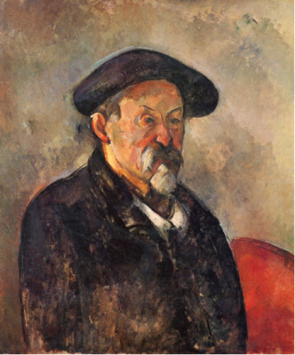 « autoportrait dans un T-shirt rayé », Huile sur toile, 1906, Matisse 