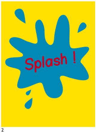 splash bleu  jaune 